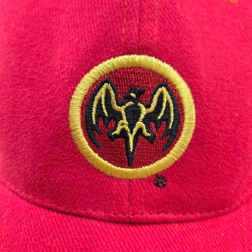 Bacardi Red Adjustable Embroidered Bat Logo Baseball Cap Hat NWT - Picture 5 of 9